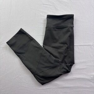 SO Yoga High-Rise Capri Leggings Black Mesh Panel Athletic Pants Womens Medium
